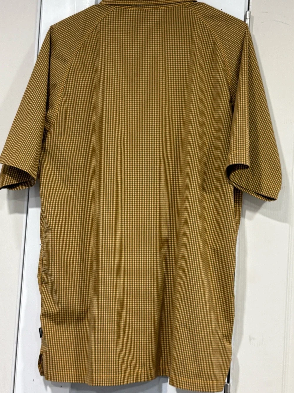 The North Face Men's Short-Sleeve Button-Down Shirt - Mustard Check